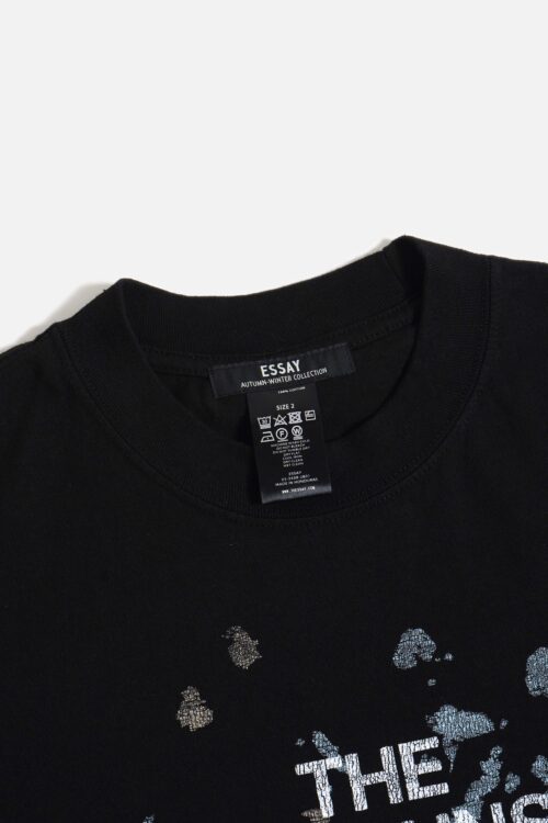 PIGMENT DROPSHOULDER T-SHIRT BLACK