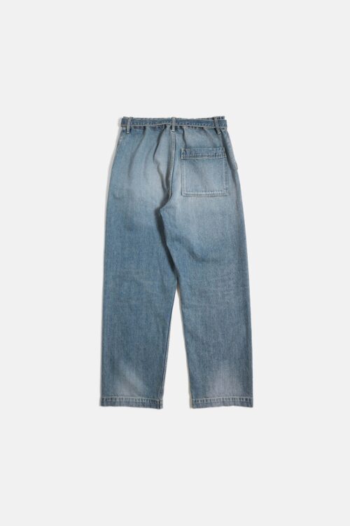 DENIM WIDE TROUSERS FADE INDIGO