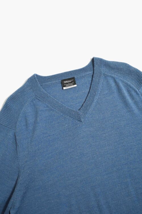 NIKE V NECK KNIT SWEATER BLUE