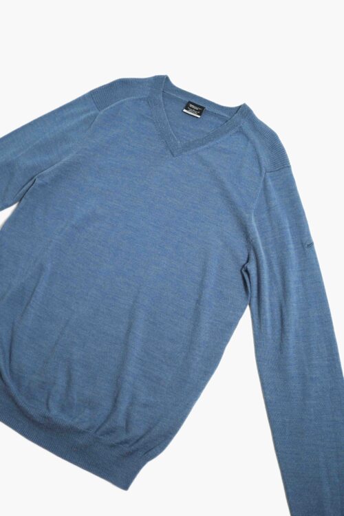 NIKE V NECK KNIT SWEATER BLUE