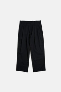 ESSAY WIDE TUCK DRAPE SLACKS 3 黒 refomed WIDE TUCK DRAPE SLACKS BLACK | FUDGE UP NOTHING
