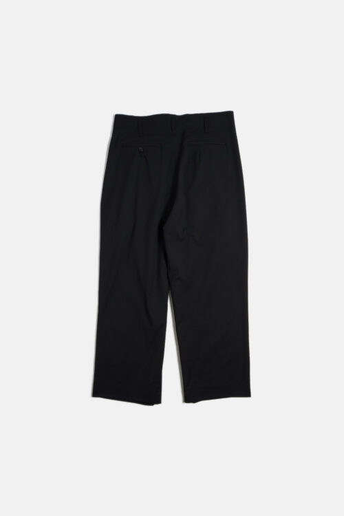 WIDE TUCK DRAPE SLACKS BLACK