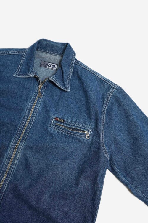 EURO ZIP UP DENIM  JACKET