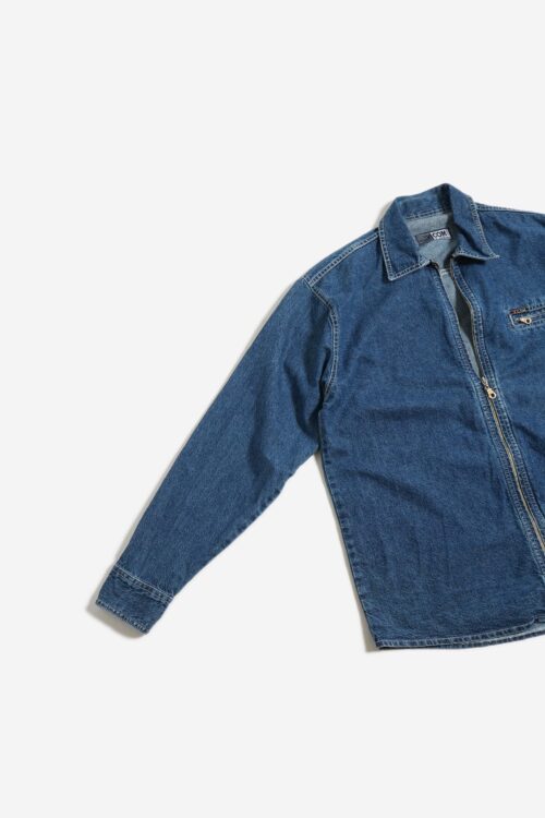 EURO ZIP UP DENIM  JACKET