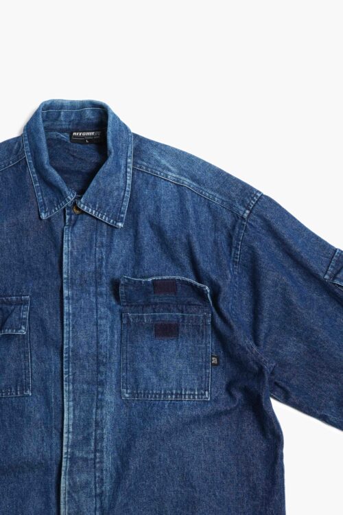 DENIM FLY FRONT DETAIL SHIRTS JACKET