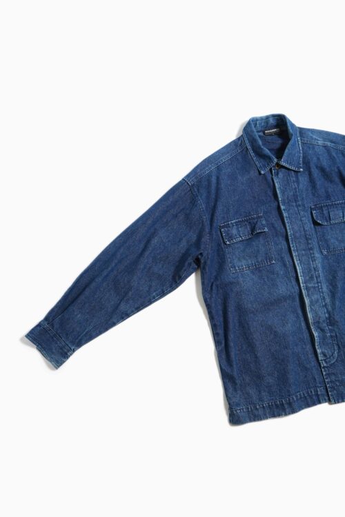 DENIM FLY FRONT DETAIL SHIRTS JACKET