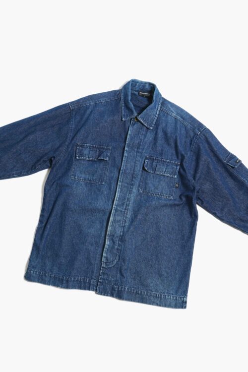 DENIM FLY FRONT DETAIL SHIRTS JACKET