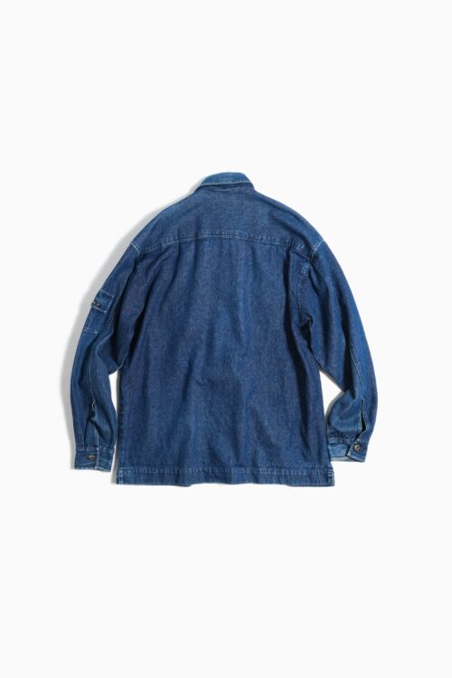 DENIM FLY FRONT DETAIL SHIRTS JACKET