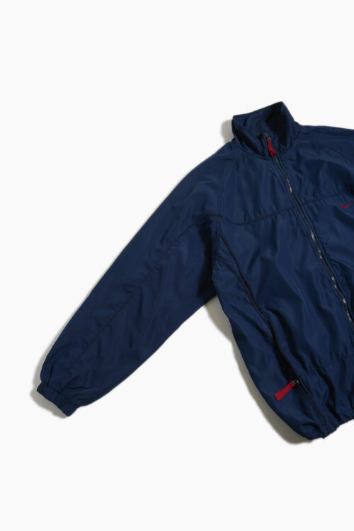 NIKE ZIP DESIGN TRACK JACKET NAVY