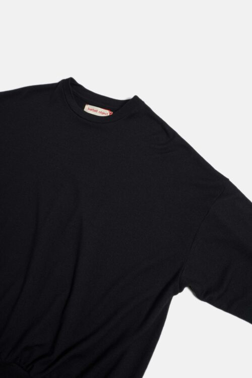 WOOL LS TOP BLACK