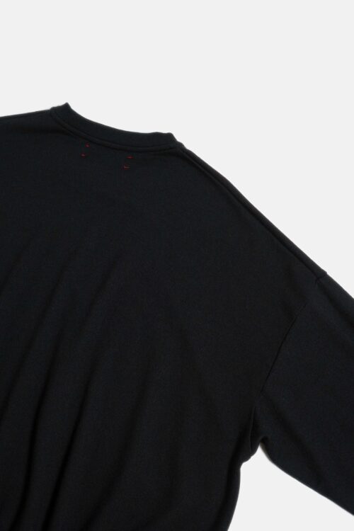 WOOL LS TOP BLACK