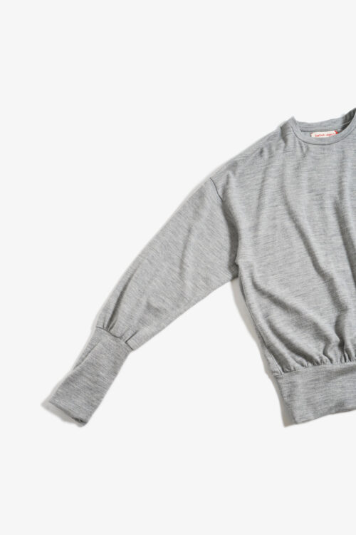 WOOL LS TOP L.GRAY