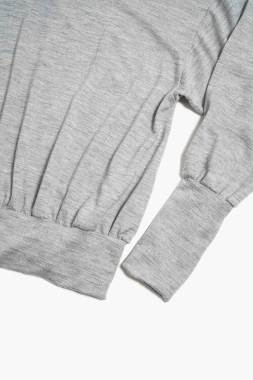 WOOL LS TOP L.GRAY