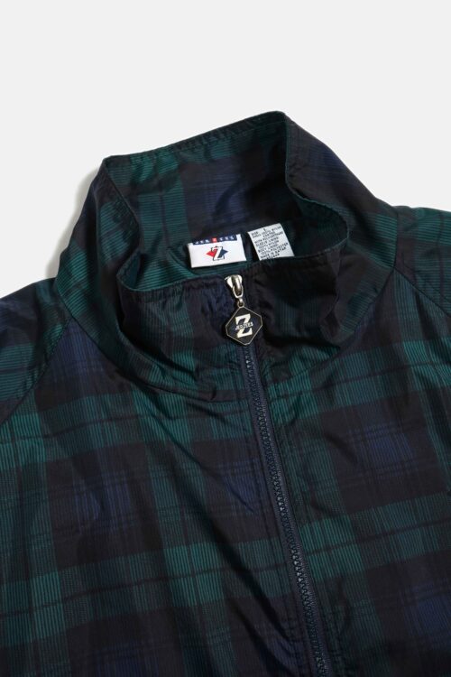 JERZEEZ CHECK PATTERN NYLON JACKET 