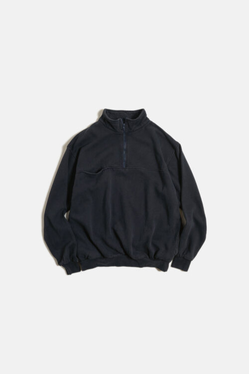 HALF ZIP SWEAT FADE BLACK MADE IN US