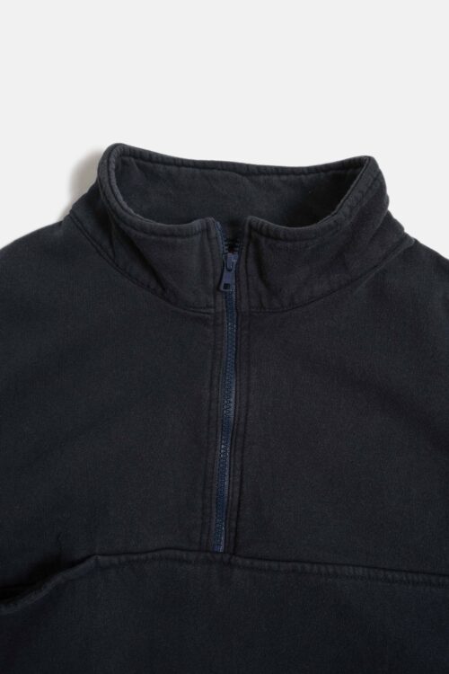 HALF ZIP SWEAT FADE BLACK MADE IN US