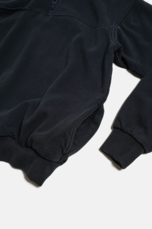 HALF ZIP SWEAT FADE BLACK MADE IN US