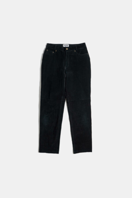 SUEDE STRAIGHT SILHOUETTE 5P PANTS