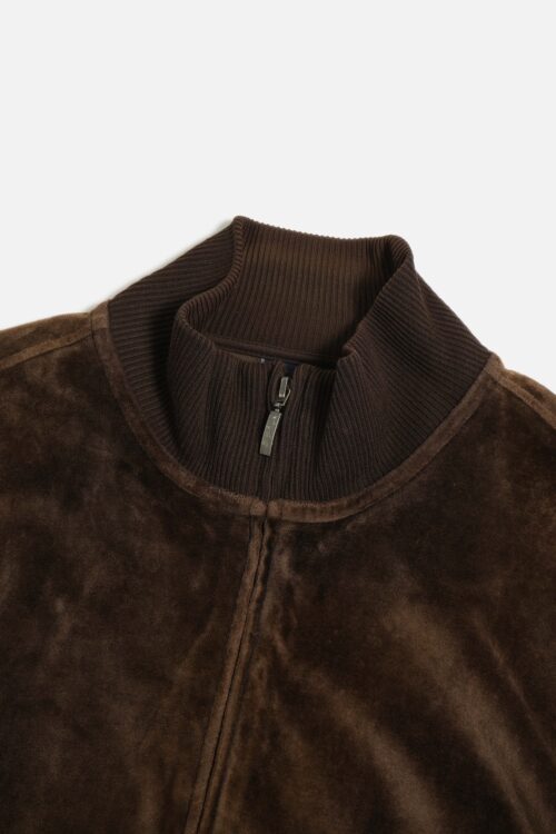 VELOUR FABRIC JERSEY JACKET