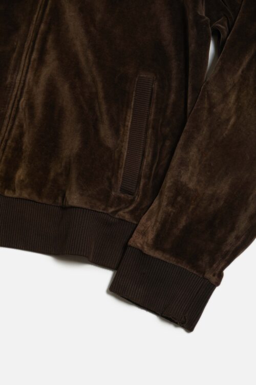 VELOUR FABRIC JERSEY JACKET