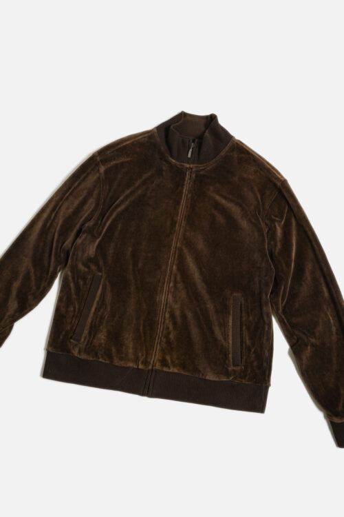 VELOUR FABRIC JERSEY JACKET