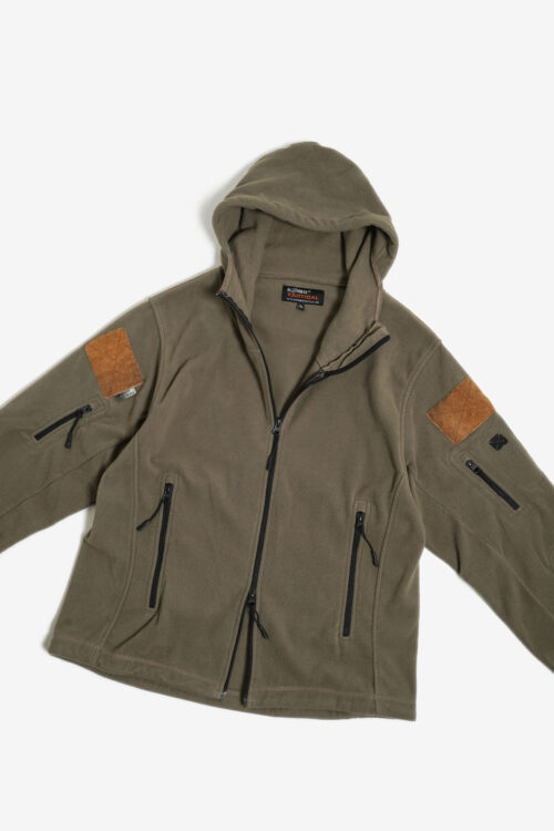 MILITARY FLEECE HOODED JACKET