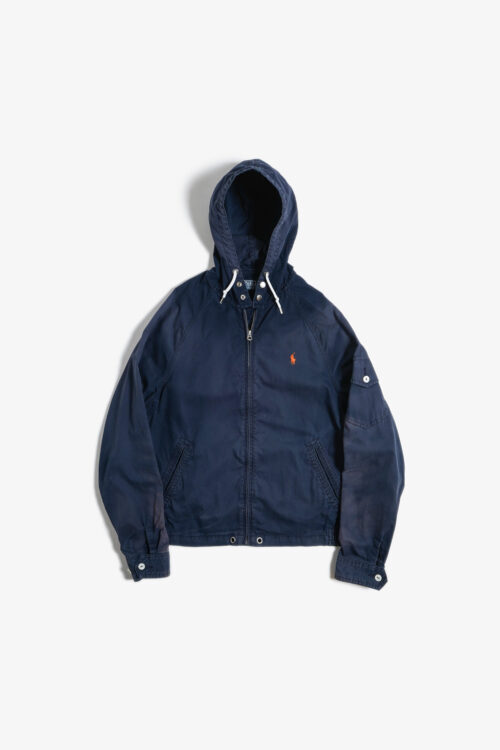 RALPH LAUREN FADED COTTON HOODIE JACKET 