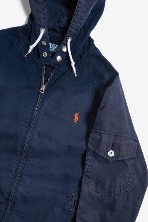 RALPH LAUREN FADED COTTON HOODIE JACKET 