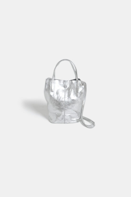 2WAY SMALL TOTE SILVER