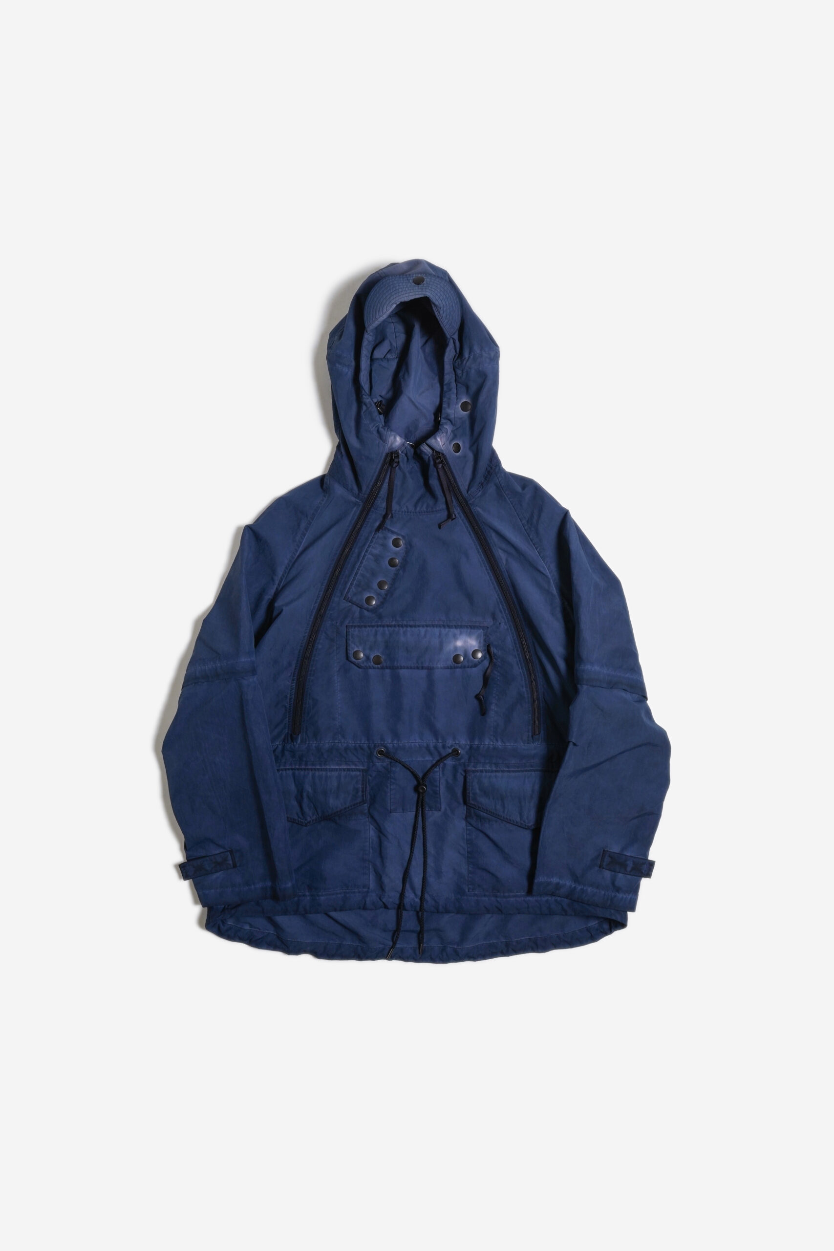 GARMENT DYED PULLOVER JACKET NAVY