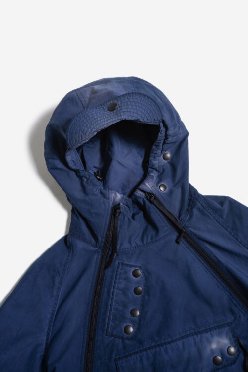 GARMENT DYED PULLOVER JACKET NAVY