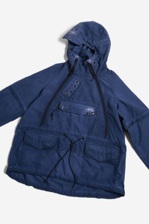 GARMENT DYED PULLOVER JACKET NAVY