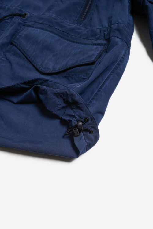 GARMENT DYED PULLOVER JACKET NAVY