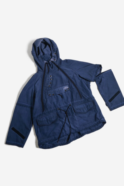 GARMENT DYED PULLOVER JACKET NAVY