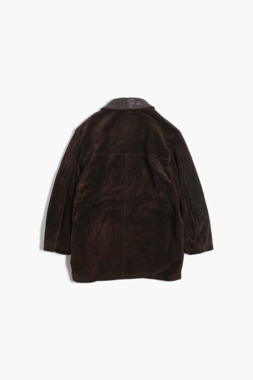 LEATHER SUEDE CAR COAT