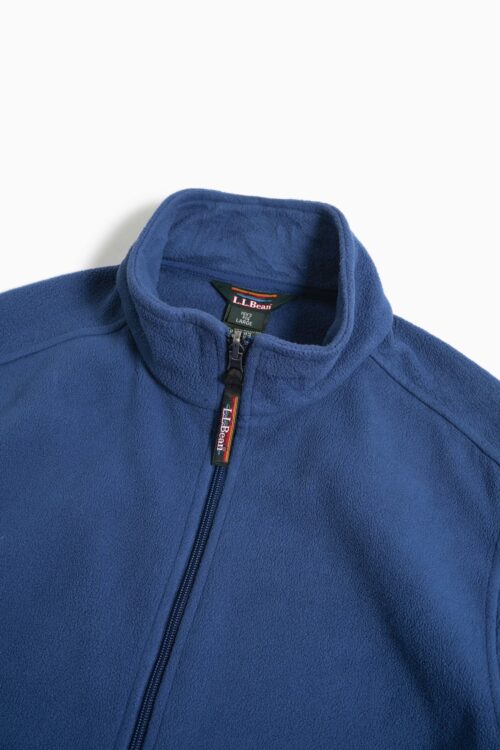 LL BEAN FLEECE JACKET SMOKE BLUE