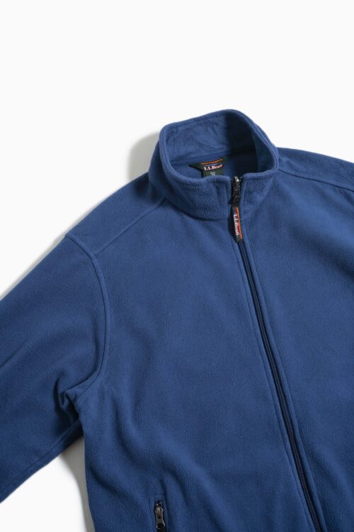 LL BEAN FLEECE JACKET SMOKE BLUE