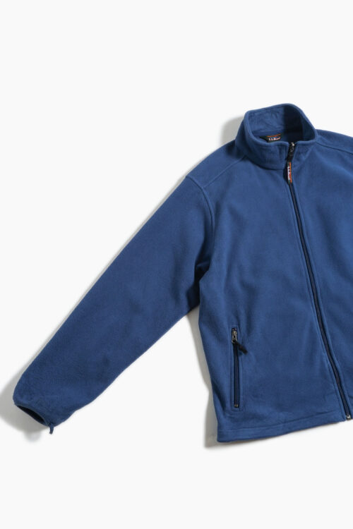 LL BEAN FLEECE JACKET SMOKE BLUE