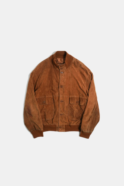 SUEDE LEATHER BLOUSON JACKET MADE IN ITALY