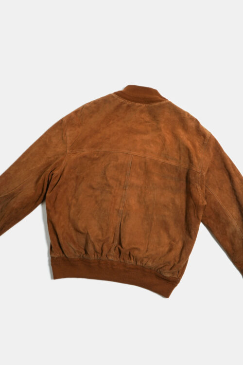 SUEDE LEATHER BLOUSON JACKET MADE IN ITALY