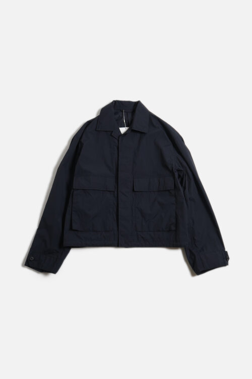 CROPPED UTILITY SHIRT BLACK