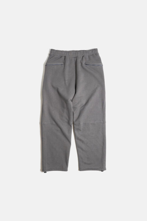 SLANTED ZIP SWEAT PANTS CHARCOAL