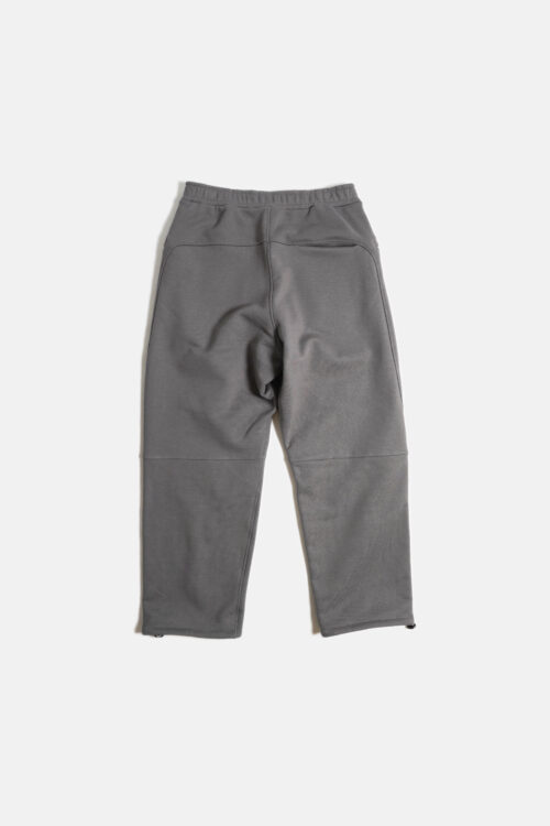 SLANTED ZIP SWEAT PANTS CHARCOAL