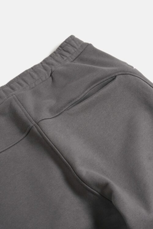 SLANTED ZIP SWEAT PANTS CHARCOAL