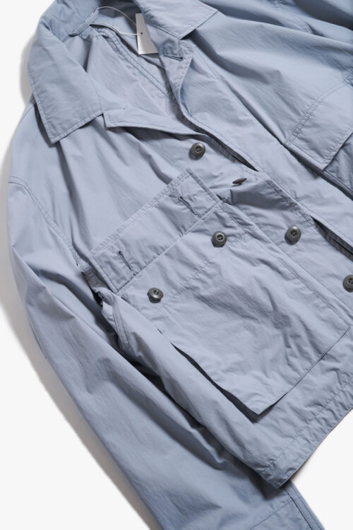 CROPPED UTILITY SHIRT L.GREY