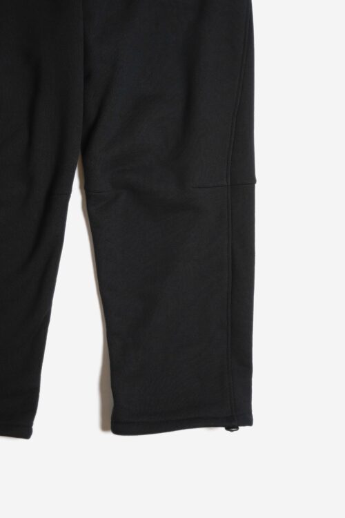 SLANTED ZIP SWEAT PANTS BLACK