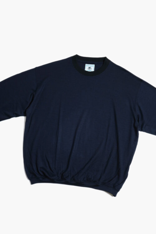 WOOL TRIM L/S NAVY