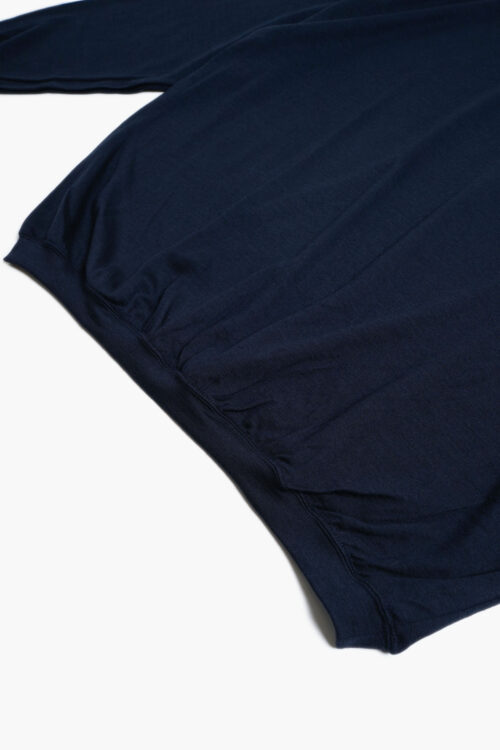 WOOL TRIM L/S NAVY