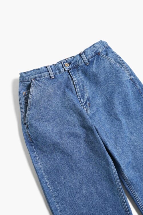 DENIM STRAIGHT PANTS BLEACH