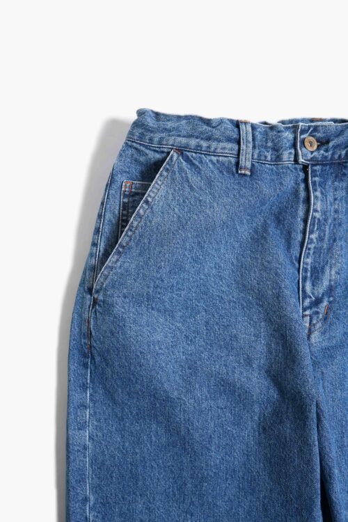 DENIM STRAIGHT PANTS BLEACH